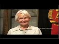 Margot Honecker feiert 60 Jahre DDR. (celebrates 60 years of the GDR) Margot Honecker (geb. Feist; * 17. April 1927 in Halle (Saale)) war von 1963 bis 1989 Ministerin für Volksbildung der DDR. Sie war die Ehefrau des Vorsitzenden des Staatsrates der DDR und Generalsekretär des Zentralkomitees der SED, Erich Honecker. Margot Feist wurde als Tochter eines Schuhmachers und einer Fabrikarbeiterin geboren. Ihre Mutter starb 1940, als Margot gerade 13 Jahre alt war. Sie absolvierte die Volksschule und war von 1938 bis 1945 Mitglied des Bundes Deutscher Mädel (BDM). Vor ihrer politischen Laufbahn war sie als kaufmännische Angestellte und danach als Telefonistin tätig. Ihr Bruder Manfred Feist war Leiter der Abteilung für Auslandsinformation beim Zentralkomitee der SED. 1945 trat Margot Feist der KPD bei. Mit der Zwangsvereinigung von SPD und KPD zur SED wurde sie 1946 Mitglied der SED und arbeitete als Stenotypistin beim FDGB-Landesvorstand Sachsen-Anhalt. 1946 wurde sie Mitglied des Sekretariats des FDJ-Kreisvorstandes Halle, 1947 Leiterin der Abteilung Kultur und Erziehung im FDJ-Landesvorstand und 1948 Sekretärin des Zentralrates der FDJ und Vorsitzende der Pionierorganisation Ernst Thälmann. 1949/1950 wurde Margot Feist Abgeordnete der provisorischen Volkskammer der DDR und 1950 mit 22 Jahren jüngste Abgeordnete der Volkskammer. 1953 heiratete Margot Feist den späteren Staatsratsvorsitzenden der DDR, Erich Honecker. Er leitete damals den Zentralrat der FDJ. Die gemeinsame <b>...</b>