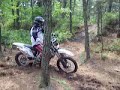 klx250s and Christini 2 wheel drive motorcycle doing trials