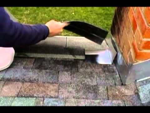 how to fasten flashing to a chimney