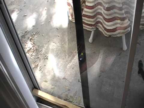 how to lock a sliding glass door