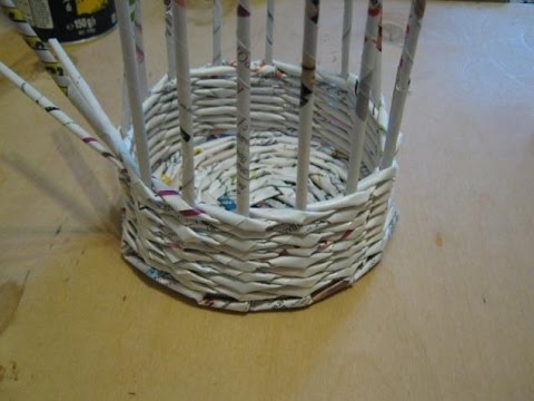 Рукоделки плетение из газеты Рукоделки плетение из газеты