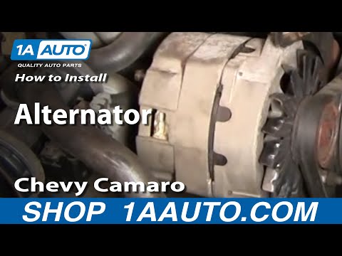 How To Install Replace Alternator Chevy Camaro Pontiac Trans AM 82-92 1AAuto.com