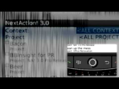 Get NextAction! Standard Edition For $24.99 (50% Off) Today Only Get Things Done With Your BlackBerry YouTube Preview Image