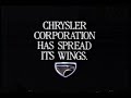 Eagle Premier Commercial 1988 AMC Chrysler Renault
