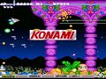 insanity continues (only in japan, regretfully), as 2 years later in 1994, konami treated the fans with this great upgrade on the sucessfull parodius. this time, with many more playable characters, such has konami references kid dracula and goemon. also, player two would take on the side kicks equivalent of player one(vic viper=lord british, twinbee= winbee, goemon=ibisumaru). enjoy crane world!