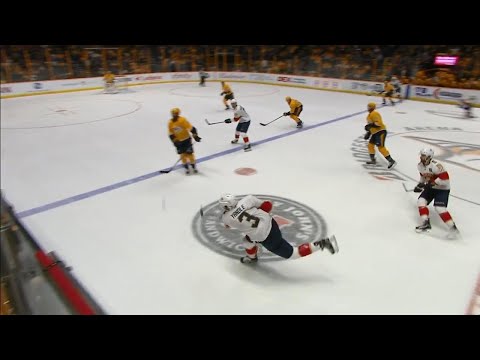 Video: Pekka Rinne beaten by Yandle shot from neutral zone