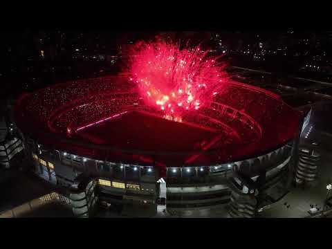 La fiesta de River campen, desde el cielo 