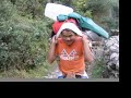 Porters in the Himalayas in Nepal