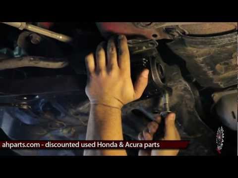 How to change replace install lower control arm DIY 2007 2008 Honda Fit Replacement Tutorial