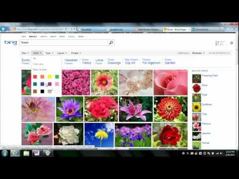 how to search an image on bing