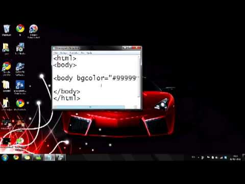 how to change background color in html