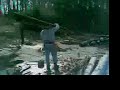 Street Preacher / Carpenter / Bodyguard Lifts Telephone Pole