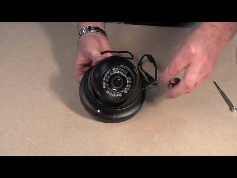 Large open faced vandal dome camera with fixed lens