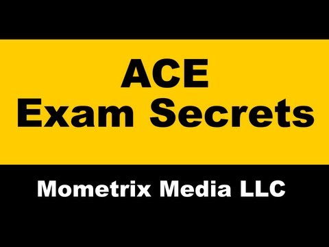 how to pass the ace pt exam