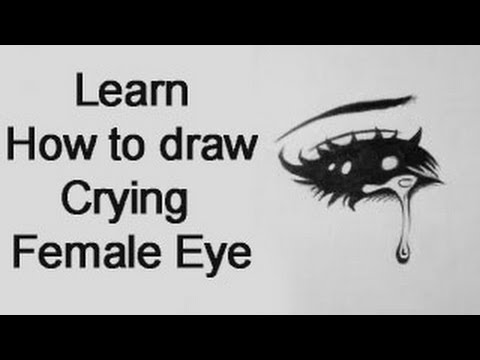 how to draw crying eyes