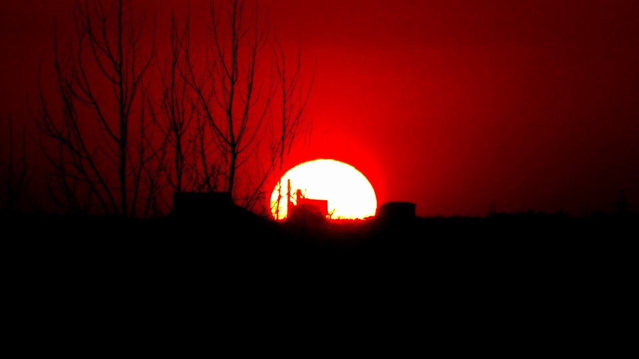 Закат солнца за 1 минуту (Беларусь)