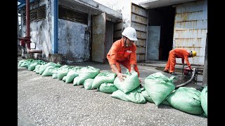 Công ty Nhiệt điện Uông Bí diễn tập phương án phòng chống thiên tai và tìm kiếm cứu nạn năm 2024