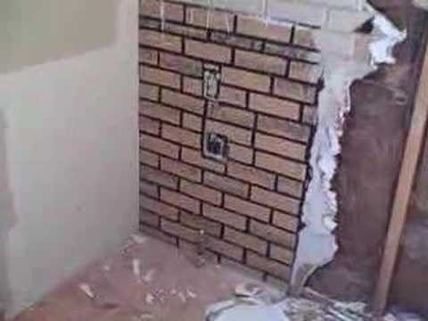 how to remove z brick from plaster walls