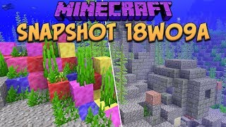 Minecraft 1 13 Snapshot 18w09a New Coral Blocks Underwater Ruins Update Aquatic Minecraftvideos Tv