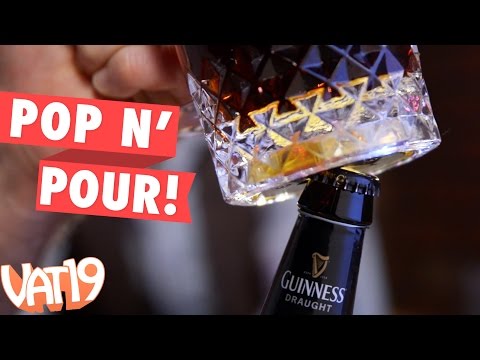 Beer Mug with a Built-In Bottle Opener