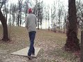 1 & 2 Playing disc golf @ Endicott