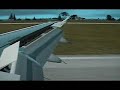 fsx landing at ksea 16r a319 wing view