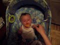 Ryleigh first taste of baby food
