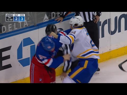 Ryan Lindgren Drops The Gloves With Dylan Cozens