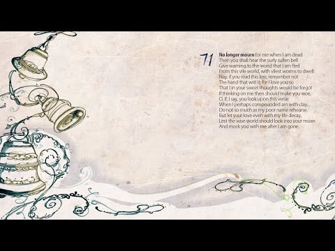 Sonnet 071 no longer mourn for me when i am dead essay 07 image