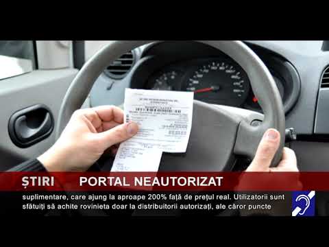 Portal de achitare a rovinietei, neautorizat