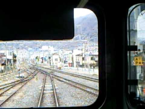 中央本線 上諏訪→下諏訪 前面展望
