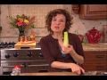 Raw Food Recipe - Zucchini Pasta Marinara Sauce :: Raw food author and chef Jennifer Cornbleet shares how to (included in her DVD Raw Food Made Easy) make delicious gluten-free raw pasta out of zucchini, which is topped with raw marinara sauce. View Video