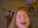 kid gets hit in the face with ball!!! ouchh!