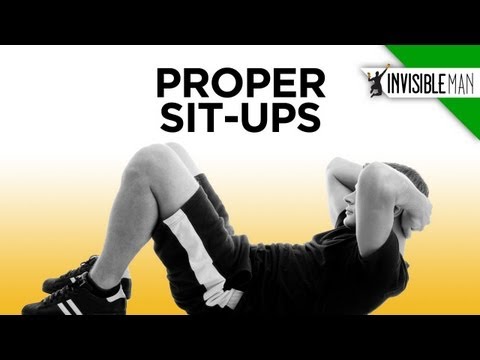 how to properly do sit ups