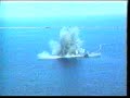 Pakistan Navy Augusta 90-B firing Harpoon Missile