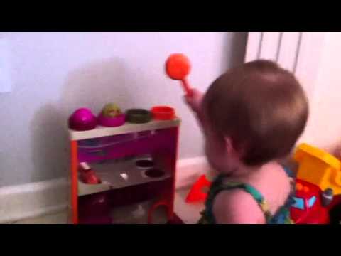 Ali and her Bop Toy