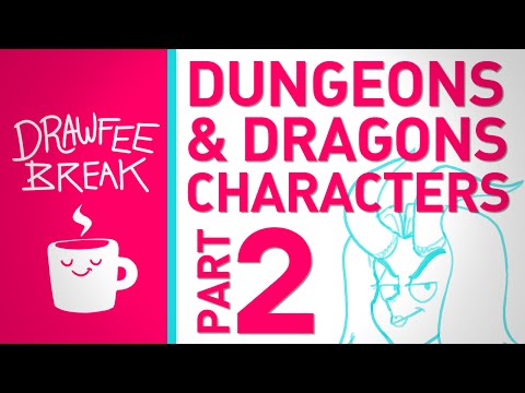 how to draw d&d characters