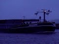 Vrijdag 18 januari 2008: de Pegasos uit Dendermonde, België vaart in het Van Starkenborghkanaal tussen het tweelingdorp Gerkesklooster-Stroobos en Blauwverlaat.
