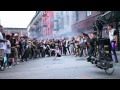 ON SET Of Party Rock Anthem With QUEST CREW