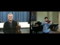 Pinchas Zukerman teaches Daniel Khalikov by videoconference