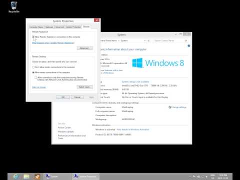 how to enable rdp on windows 8