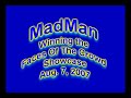 Hip hop artist MadMan winning the 