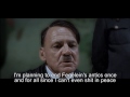 hitler want to test out his new weapon containing fegeleins only weakness.
