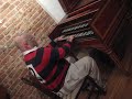 a seasick tattooed slob messing around on his harpsichord
