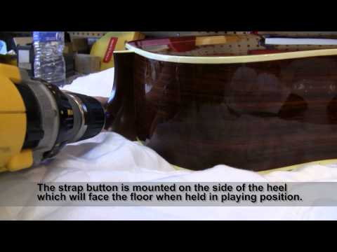 how to attach strap to acoustic guitar