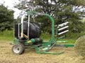 Wrapping silage bales.... Wrapping silage bales....