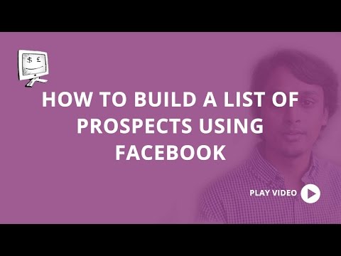 How to build a list of prospects using Facebook