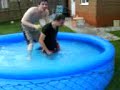 lee being thrown in pool lee being thrown in pool