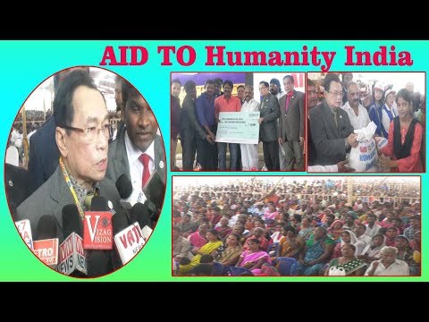 AID TO Humanity India For Free Grocery Distribution 10,000 People in Visakhapatnam,Vizagvision..