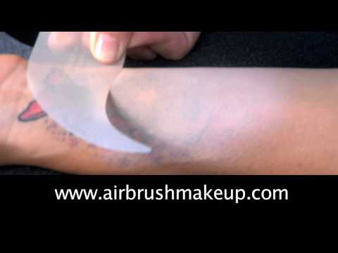How To Cover A Tattoo With Dinair Airbrush Makeup. Time: 1:26